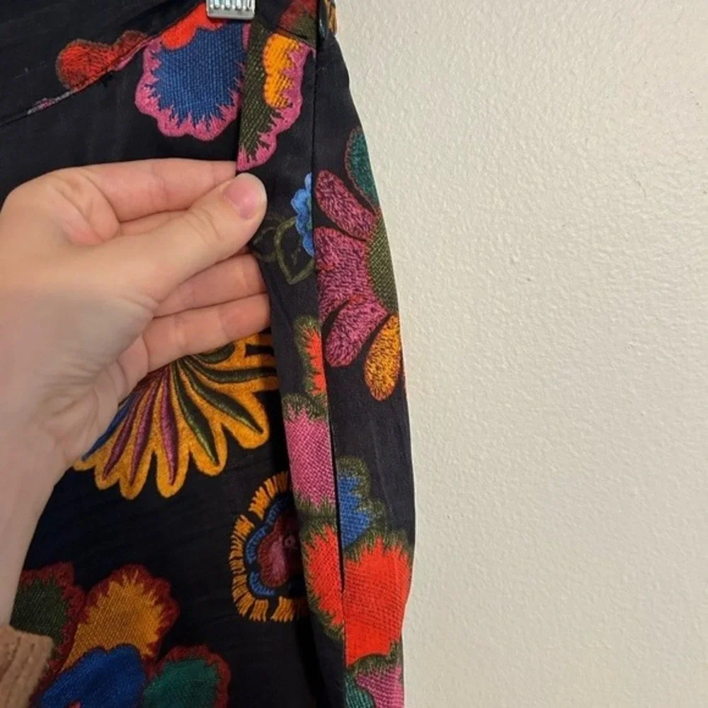 Anthropologie‎ Farm Rio Garden Flare Pants Size S - Picture 4 of 4